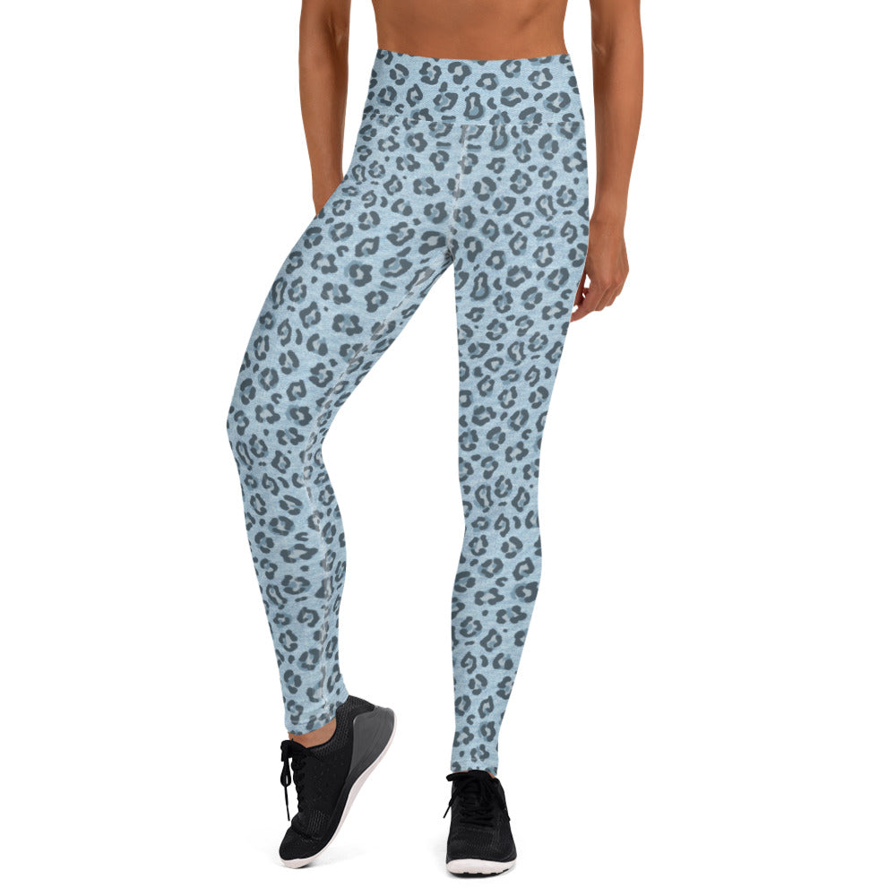 Jeans Leopard Yoga Leggings