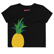 Load image into Gallery viewer, Ananas Crop Tee - Preto
